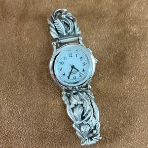 Vintage Sterling Silver Watch Band by Les Baker Shop -- Estate Jewelry